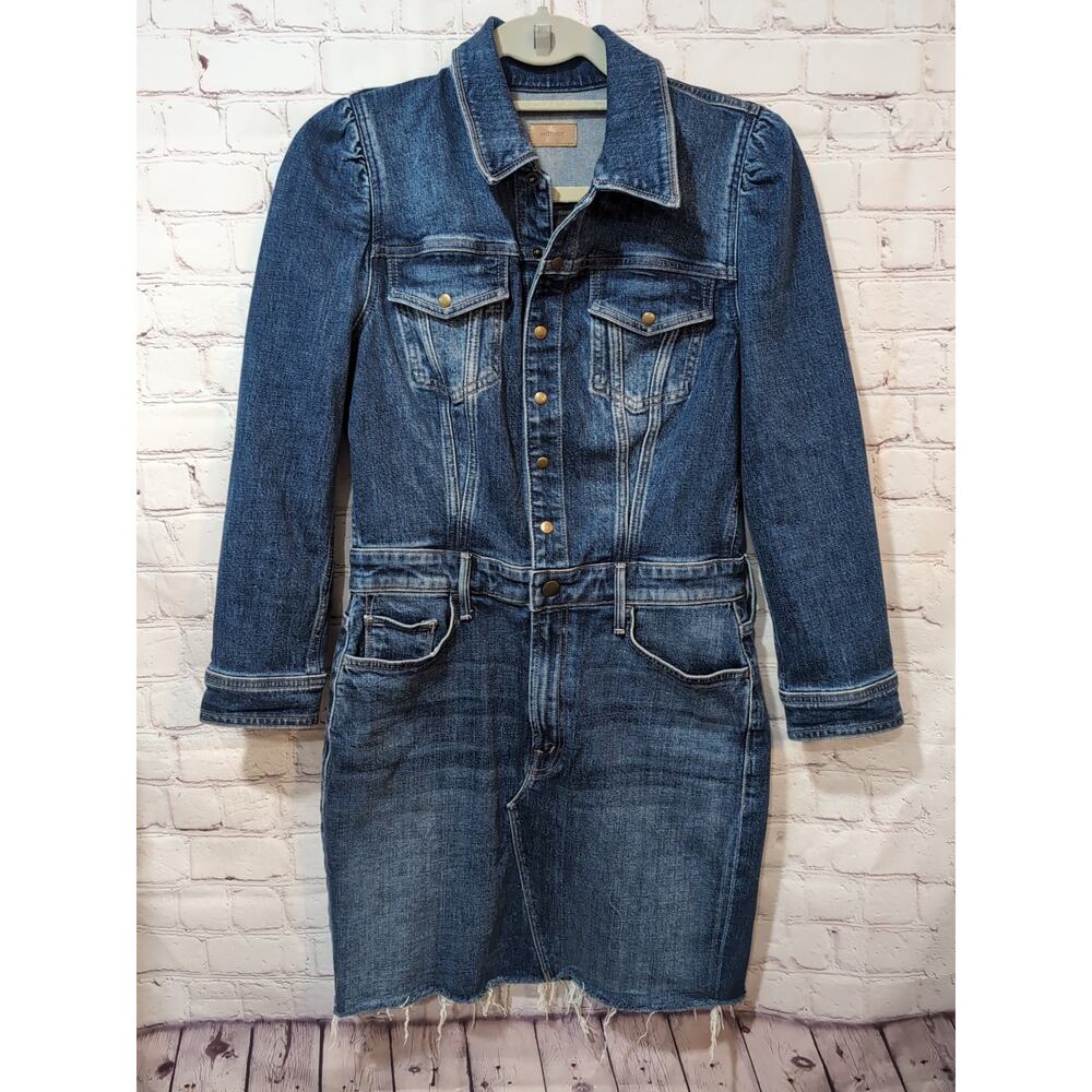MOTHER Blue Denim Mini Dress
